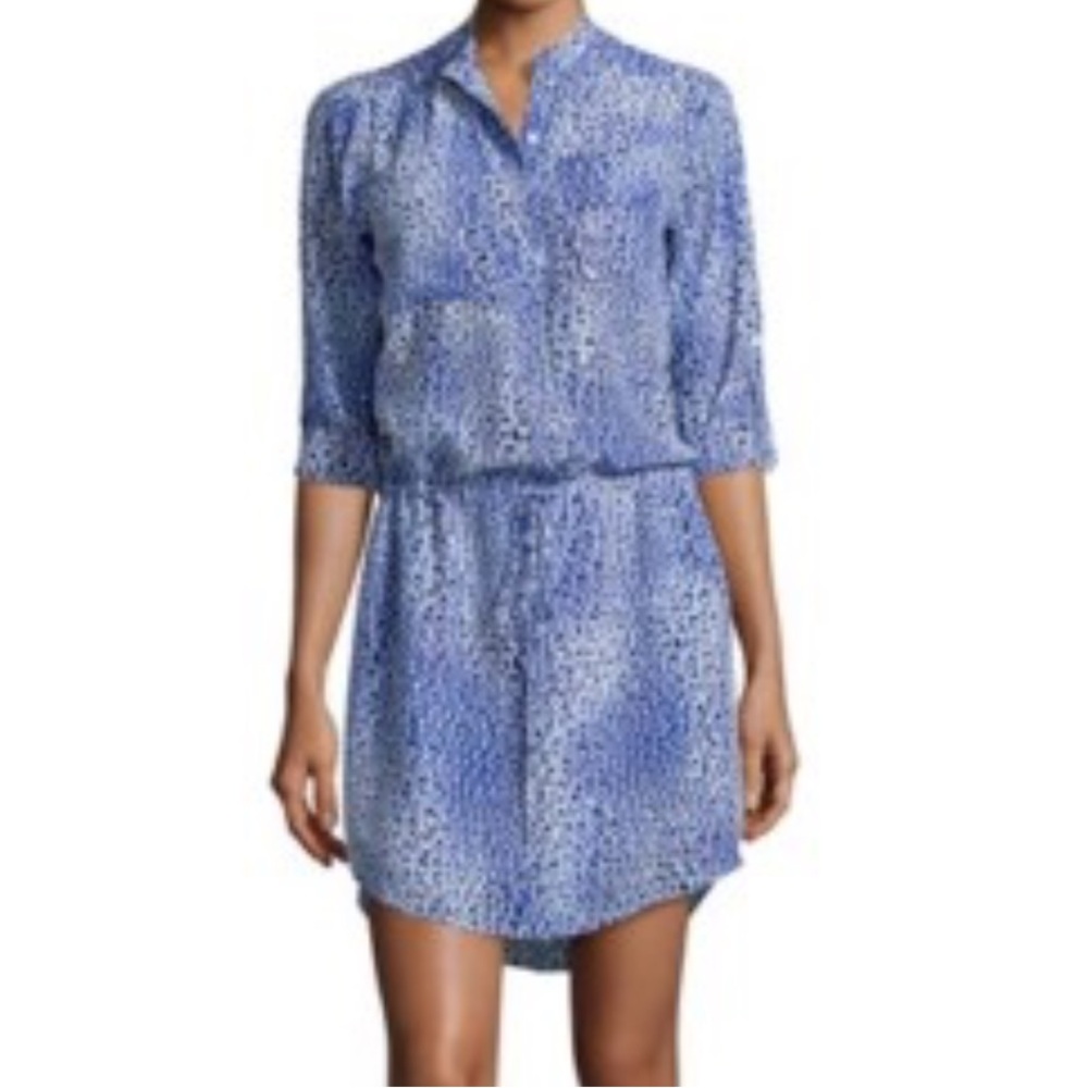 Rebecca Taylor Blue Leopard Fever Dress
Silk Shirtdress